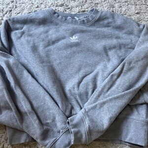 Adidas Heather Gray Crewneck Sweatshirt